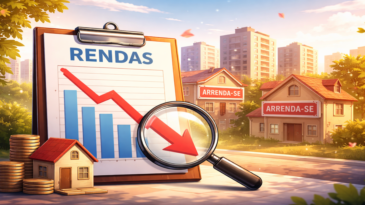 Queda das rendas 2026
